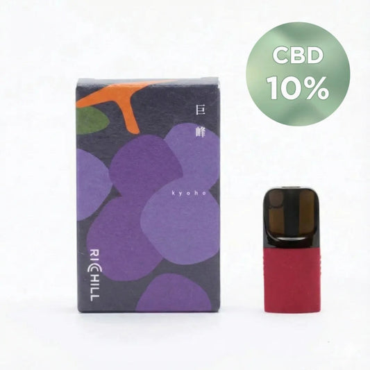RICHILL CBD 10% POD 巨峰｜巨峰の箱とPOD
